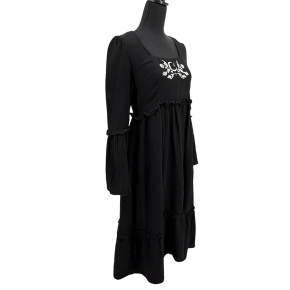 Disturbia Women's Dress Black Moon Phase Midi Gothic‎ Moon Phase Midi Dress Sz 4 - Picture 4 of 9